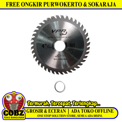 4 IN x T 40 / VPR Circular Saw Mata Gerinda Potong Kayu Wood Cutting
