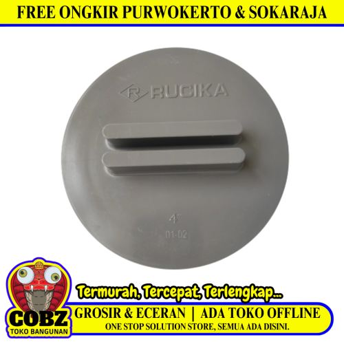 4 INCH / RUCIKA D CLEAN OUT DOP DRAT TUTUP PENUTUP SAMBUNGAN PIPA