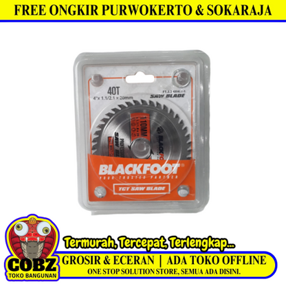 4 IN x T 40 / BLACKFOOT Circular Saw Mata Gerinda Potong Kayu Wood Cutting