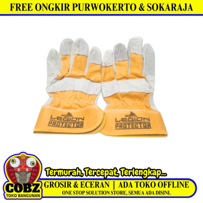 LEGION Sarung Tangan Kulit Las Panas Welding Safety Gloves Sepasang