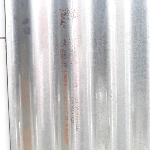 0.2 MM x 87 CM x 240 CM / LOKFOM Seng Gelombang 8 Kaki Anti Karat Lembar