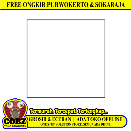 60 CM x 60 CM / SERENITY PURE WHITE Granit Lantai Rumah Glossy Dus
