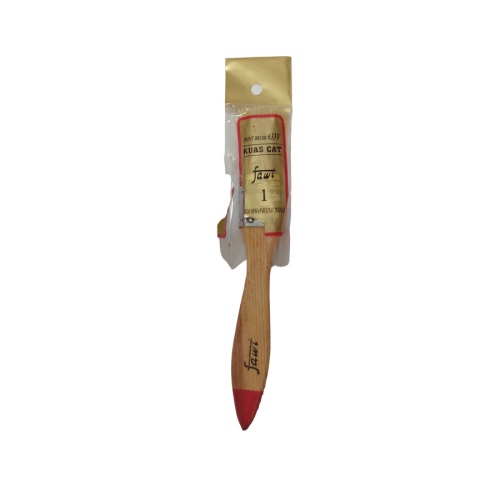 1 IN / FAWI 633 Kuas Cat Tembok Kayu Besi Air Acyrlic Paint Brush