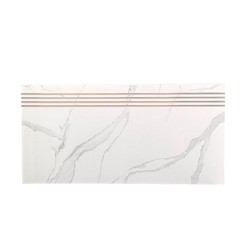 30 CM x 60 CM / CARARA Granit Lantai Tangga Stepnosing Lembar