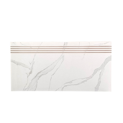 30 CM x 60 CM / CARARA Granit Lantai Tangga Stepnosing Lembar