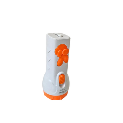 1 WATT / AOKI 8810 Lampu Senter LED Cas Charge Rechargeable Fitting Colok