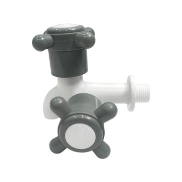 1/2 IN / DOLPHIN Kran Air Cabang Double Shower Mesin Cuci PVC