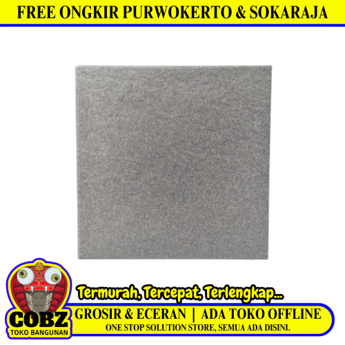 30 CM x 30 CM / ASIA TILE OSCAR Keramik Lantai Teras Garasi Matte Black Dus