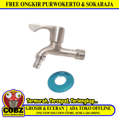 1/2 IN / SKL Kran Air Taman Kamar Mandi Mesin Cuci Stainless
