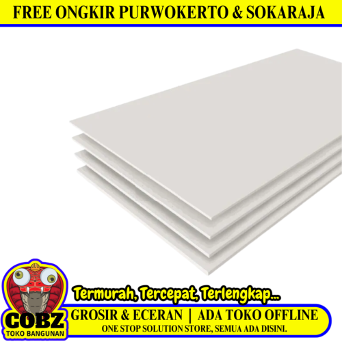 3.5 MM x 120 CM x 240 CM / KALSIBOARD LINK Board Silika Papan Plafon Partisi Lembar
