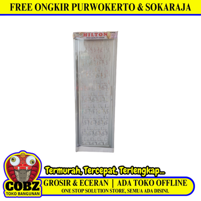 8 CM x 66 CM x 195 CM / HILTON HTPG 05 Pintu Galvalum Kiri Set
