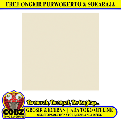 60 CM x 60 CM / MAGIA ISLA CREAM Granit Lantai Rumah Glossy Dus
