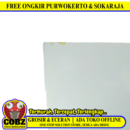 3 MM x 120 CM x 240 CM / KUNCI Triplek Melamin 1 Sisi  Glossy Putih Lembar