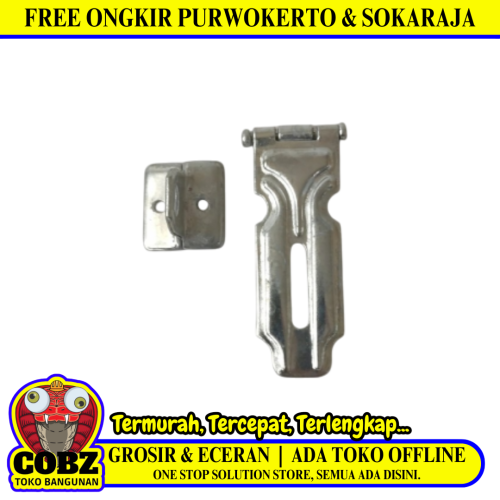 3 IN / KZK Overpal Tempat Gembok Cantel Kunci Pintu