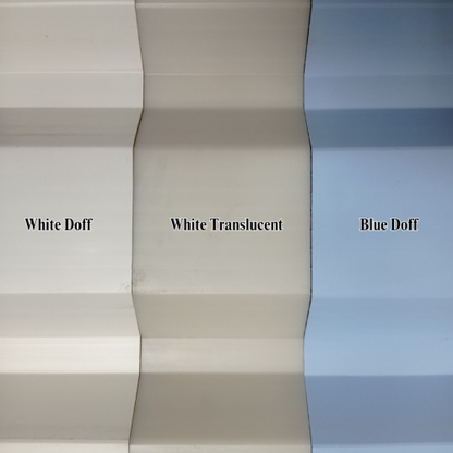 10 MM x 830 MM x 4 M / ALDERON RS 830 Atap U PVC Double Layer White Doff Lembar