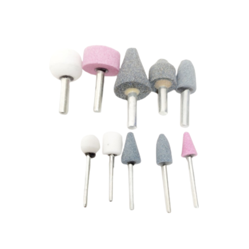 3 MM - 6 MM / LUMOS 002 Mata Bor Batu Gerinda Tangkai Rotary Mounted Stone Set