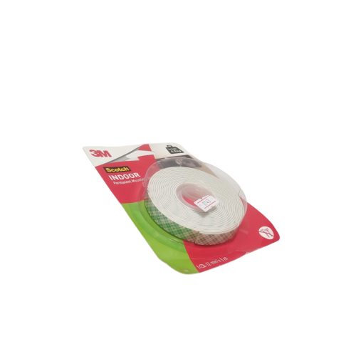 12 MM / 3M SCOTCH Isolasi Bolak Balik Busa Double Foam Tape Putih