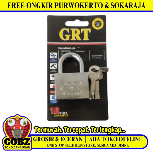 40 MM / GRT Gembok Pintu Pagar Padlock Anti Maling Leher Pendek