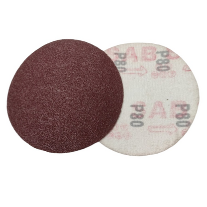 4 IN x GRIT 80 / TM Amplas Velcrow Bulat Tempel Gerinda Lembar