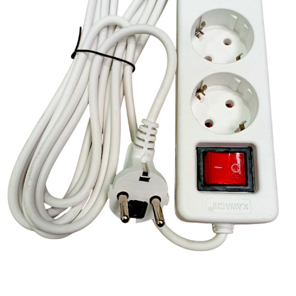 5 LUBANG x 500 CM / KAWACHI Stop Kontak Colokan Terminal Kabel 5 M