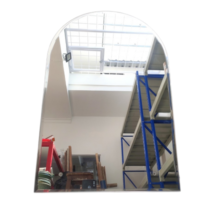 40CM X 60CM / GRAGE Cermin Wastafel Kaca Kamar Mandi 1/2 Bulat Set