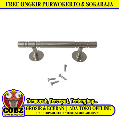12 CM / VIERA 02 Tarikan Pintu Pegangan Lemari Laci Jendela Stainless