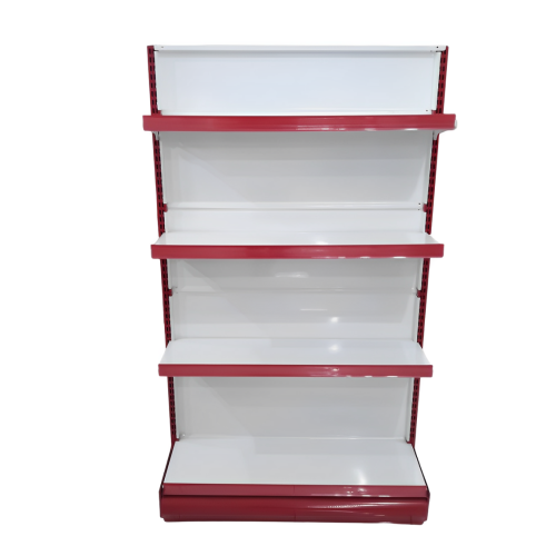 SB 30 CM x L 90 CM x 155 CM / TM RD 8 Rak Minimarket Gondola Single Starting Merah Putih Set