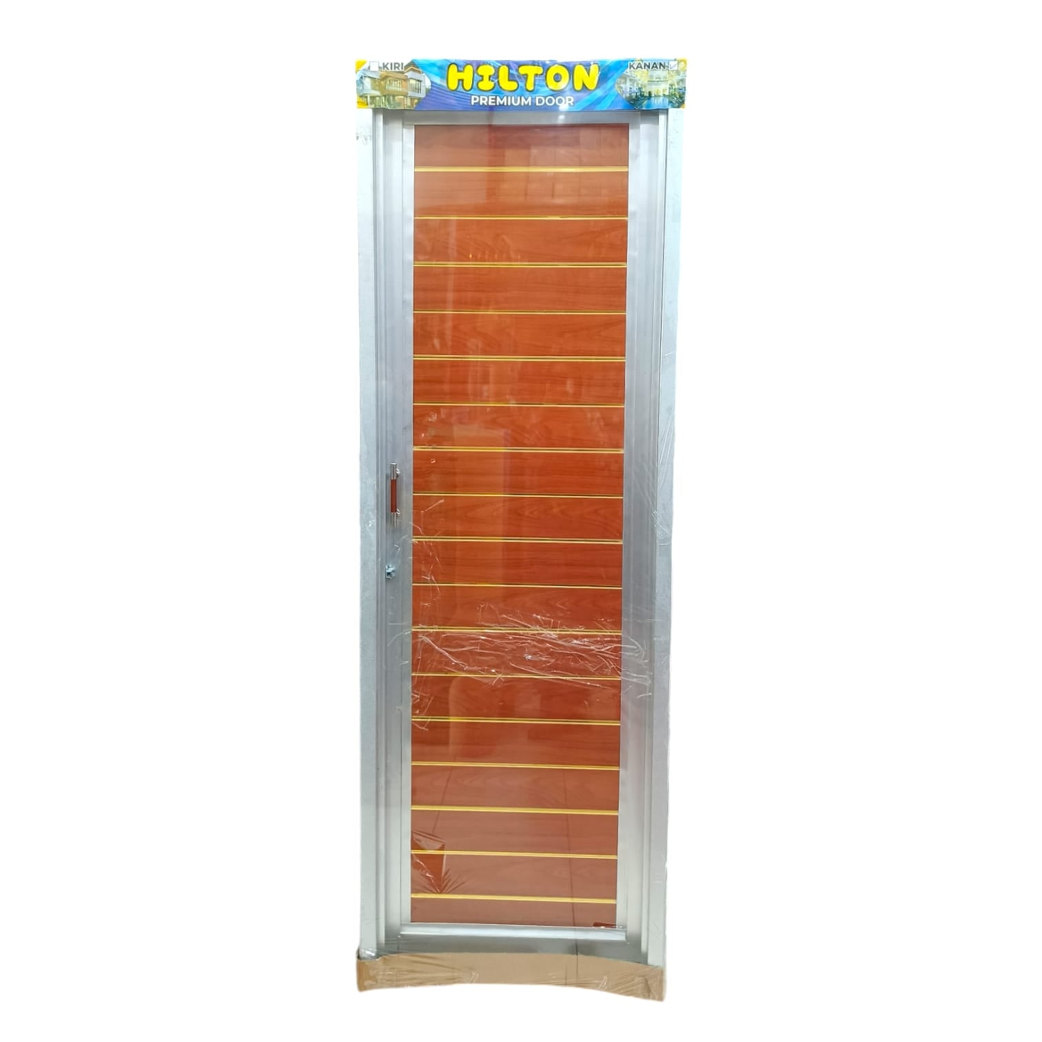 8 CM X 66 CM X 195 CM / HILTON 06 Pintu Kamar Mandi Galvalum Kanan Set