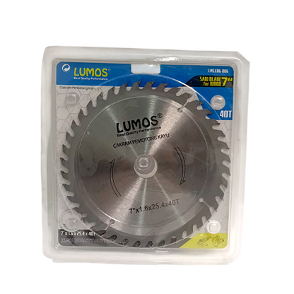 7 IN x T 40 / LUMOS LMS.C06-006 Circular Saw Mata Gerinda Potong Kayu Wood Cutting