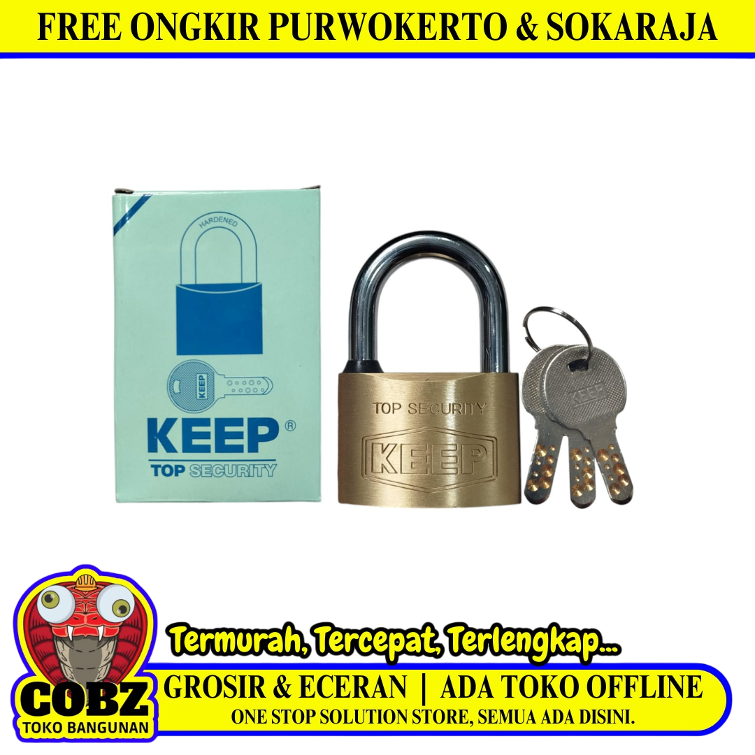 60 MM / KEEP 02 Gembok Pintu Pagar Padlock Anti Maling Leher Pendek