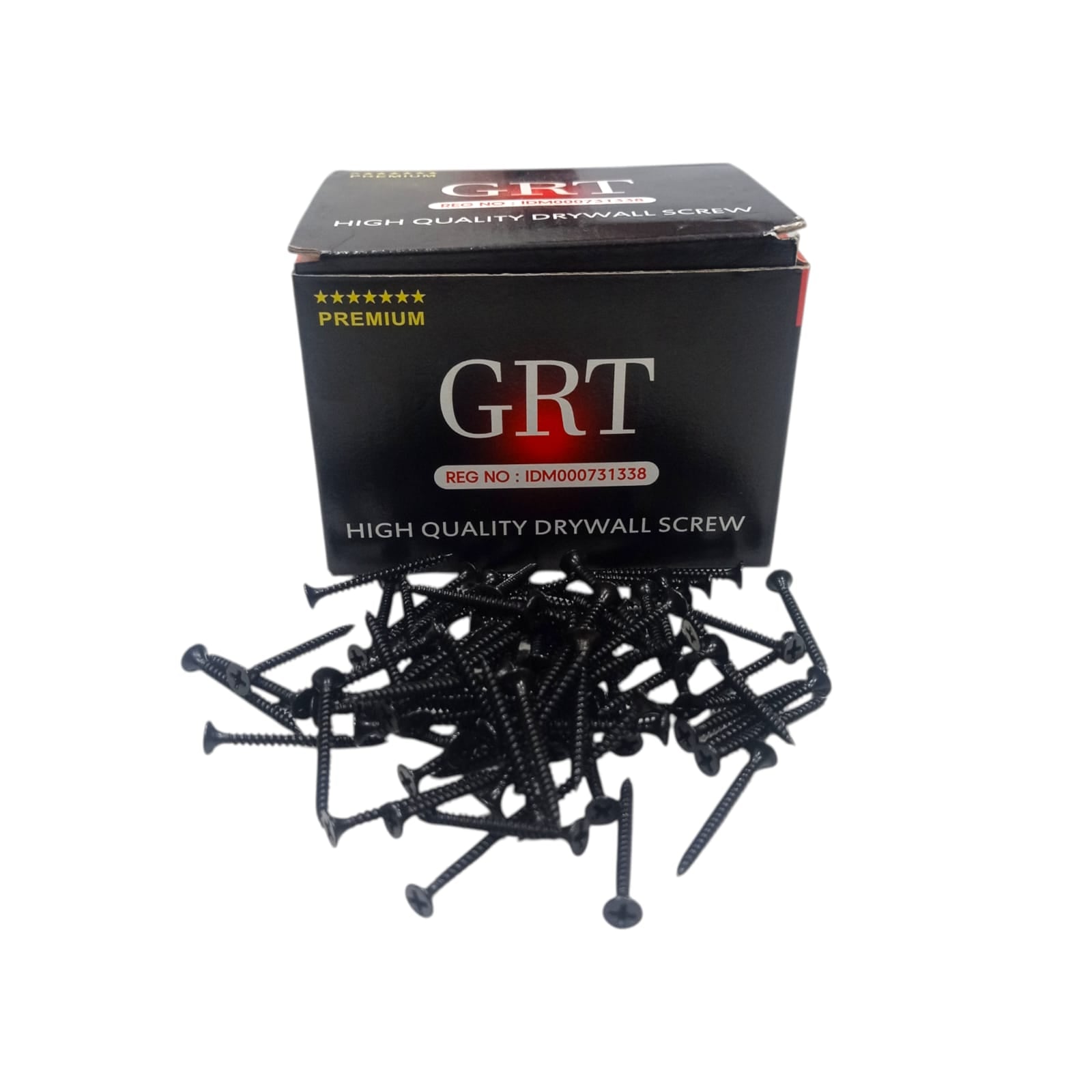 #6 x 1 1/2 IN / GRT Sekrup Gypsum Screw Plafon Board GRC Hitam Dus