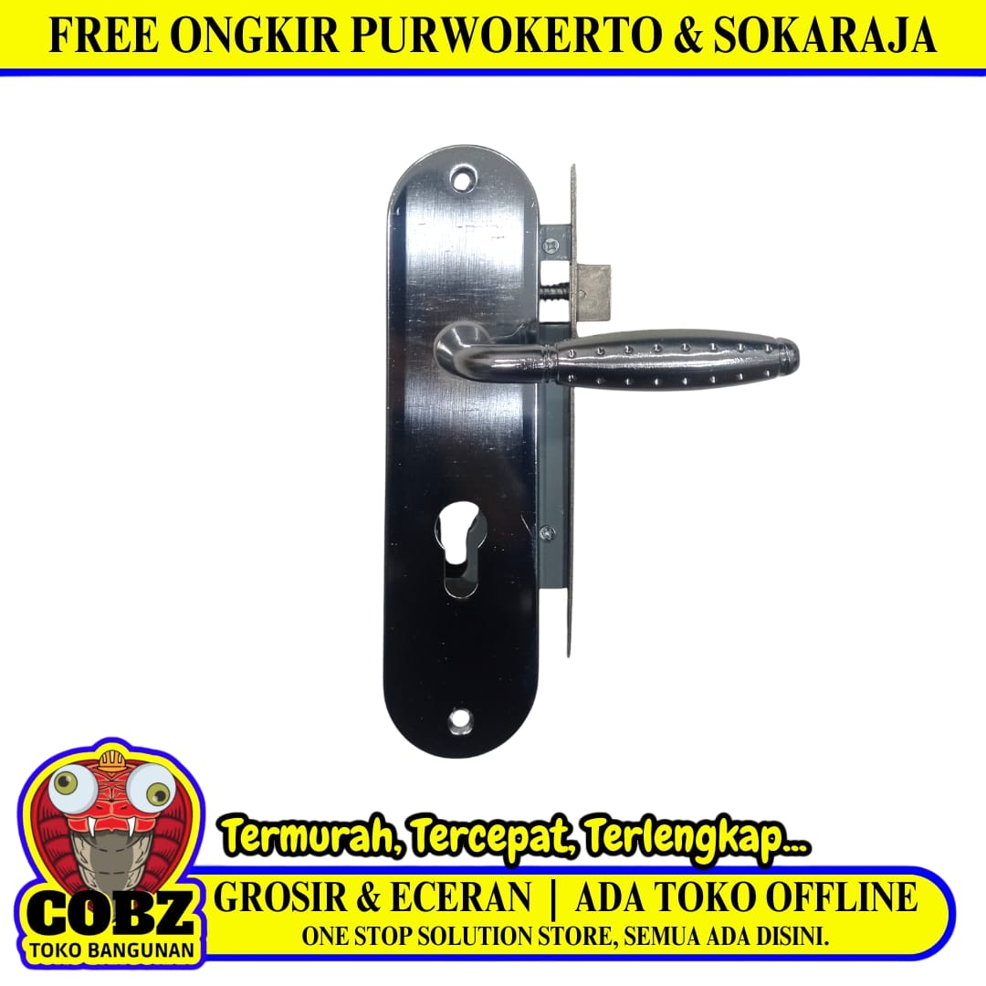 ISCO MU03 SN/CP Handle Door Lock Tarikan Handle Kunci Pintu Tanggung Set