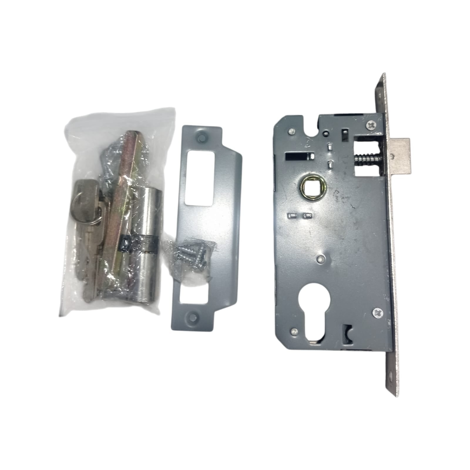 ISCO MU03 SN/CP Handle Door Lock Tarikan Handle Kunci Pintu Tanggung Set