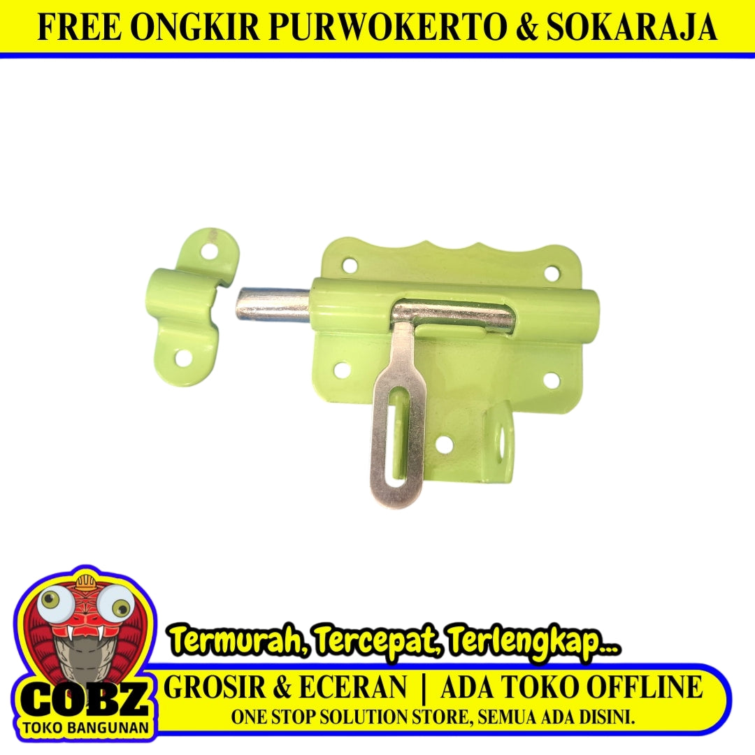 2 3/4 IN / COBZ Grendel Overpal Kunci Slot Tempat Cantel Gembok Stainless