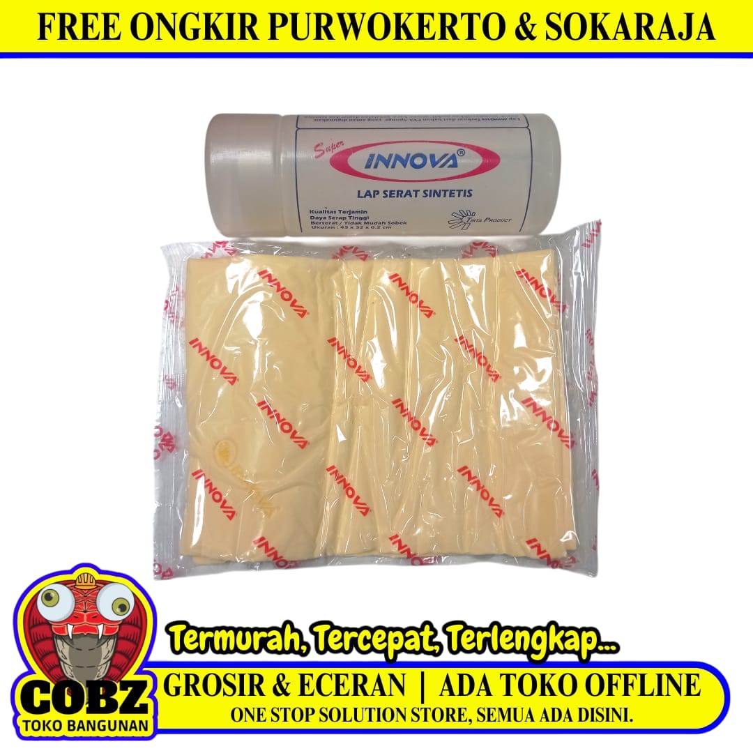 43 CM x 32 CM / INNOVA Lap Kanebo Chamois Mobil Motor + Tabung Set
