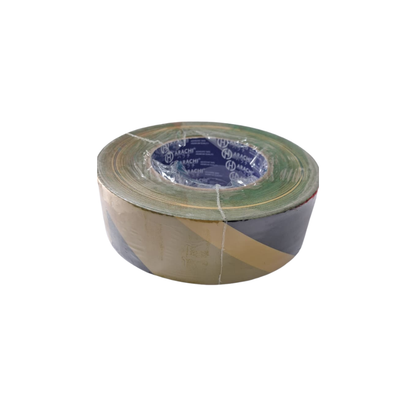 45 MM x 300 M / HARACHI 3000Y Garis Polisi Safety Line Non Lem Hitam Kuning Roll