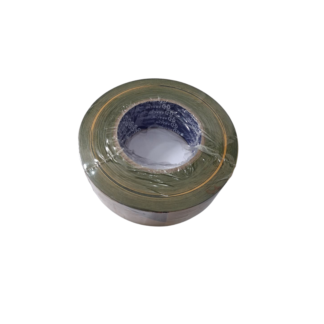 45 MM x 300 M / HARACHI 3000Y Garis Polisi Safety Line Non Lem Hitam Kuning Roll
