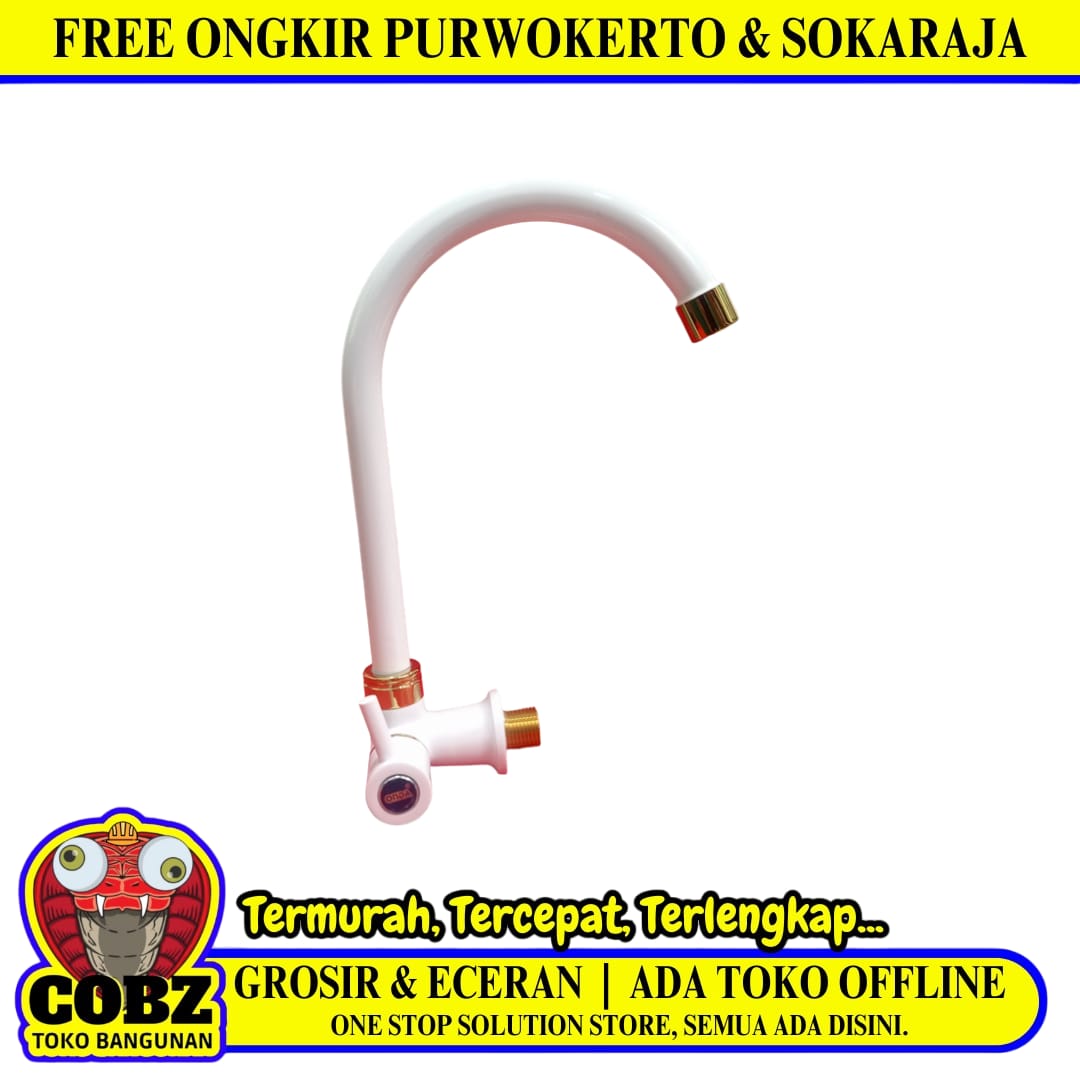 1/2 IN / ONDA V 640 GWU Kran Angsa Sink Bak Cuci Piring Tembok Stainless