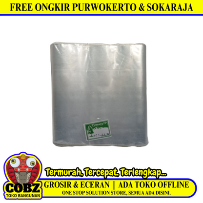 0.3 MM x 25 CM / TM Plastik PP Kacang Transparan Roll