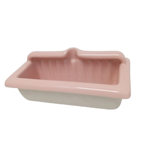 22 CM x 11 CM x 7.2 CM / DUTY SH - 22 Tempat Sabun Tanam Dinding Keramik Pink