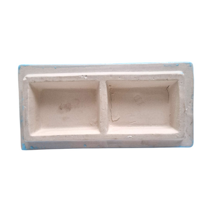 22 CM x 11 CM x 12 CM / DUTY Tempat Sabun Tanam Dinding Keramik Blue