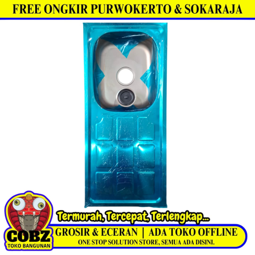 96 CM x 43 CM x 13 CM / HPP Bak Cuci Piring Washbak 1 Lubang + Acc Set