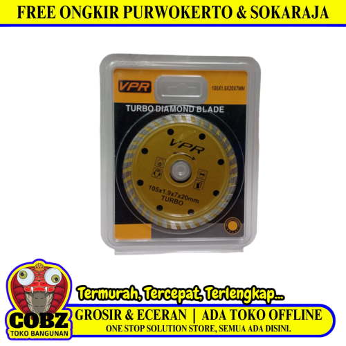 4 IN / VPR Turbo Mata Gerinda Potong Keramik Diamond Cutting Wheel