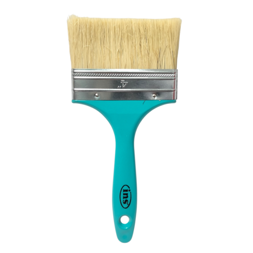 4 IN / INS Kuas Cat Tembok Kayu Besi Air Acyrlic Paint Brush