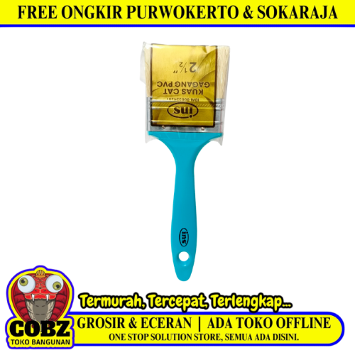 2 1/2 IN / INS Kuas Cat Tembok Kayu Besi Air Acyrlic Paint Brush