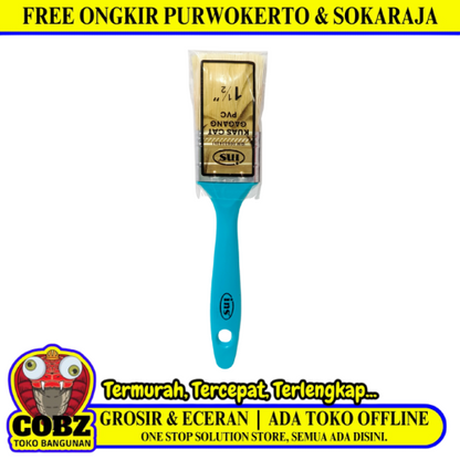 1 1/2 IN / INS Cat Tembok Kayu Besi Air Acyrlic Paint Brush
