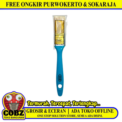 1 IN / INS Cat Tembok Kayu Besi Air Acyrlic Paint Brush