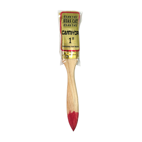1 IN / CARNIVOR Kuas Cat Tembok Kayu Besi Air Acyrlic Paint Brush
