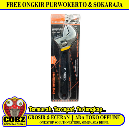 8 IN / FREED Kunci Inggris Bago Multifungsi Adjustable Wrench