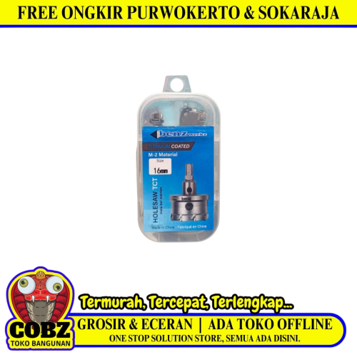 16 MM / BENZ  Hole Saw Mata Bor Hidroponik Pelubang Besi Plastik PVC